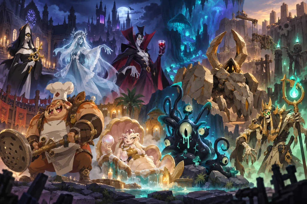 Boss et régions des donjons de niveau 81